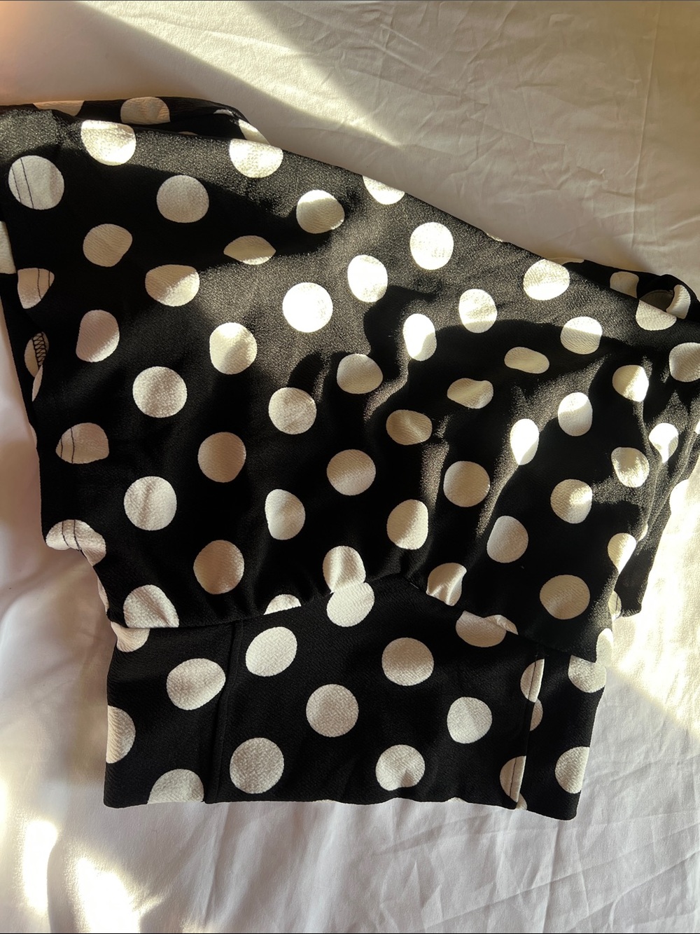 Black and White Polka Dot Women's Skirt